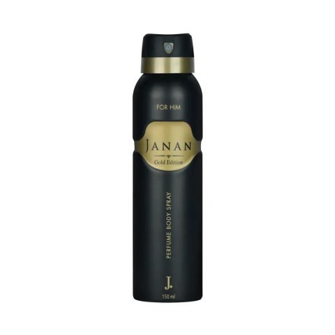 J. Junaid Jamshed – Body Spray Janan Gold – Fresh Woody & Fruity Scent – 150ml