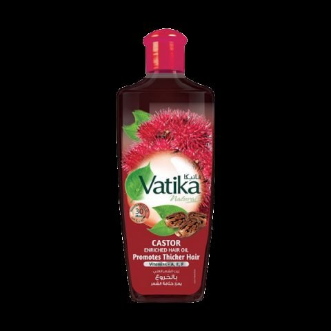 Vatika Naturals Castor Enriched Hair Oil For Thicker Hair 200ml