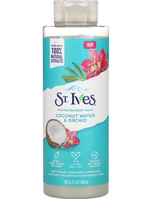 Stives Body Wash Coconut Water & Orchid 16Oz/473Ml