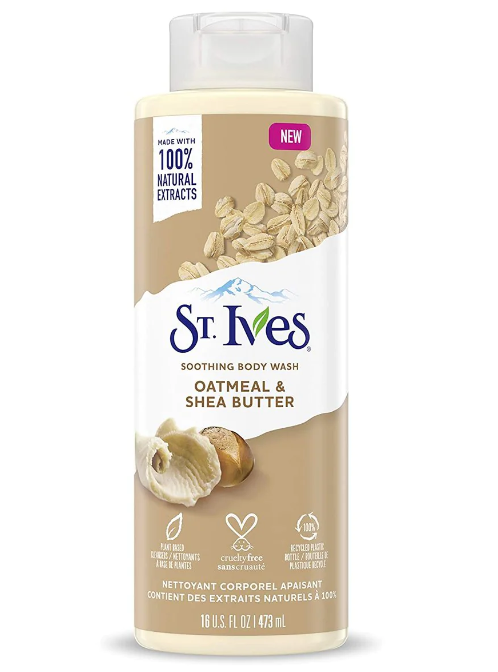 Stives Body Wash Soothing Oatmeal & Shea Butter 16Oz/473Ml