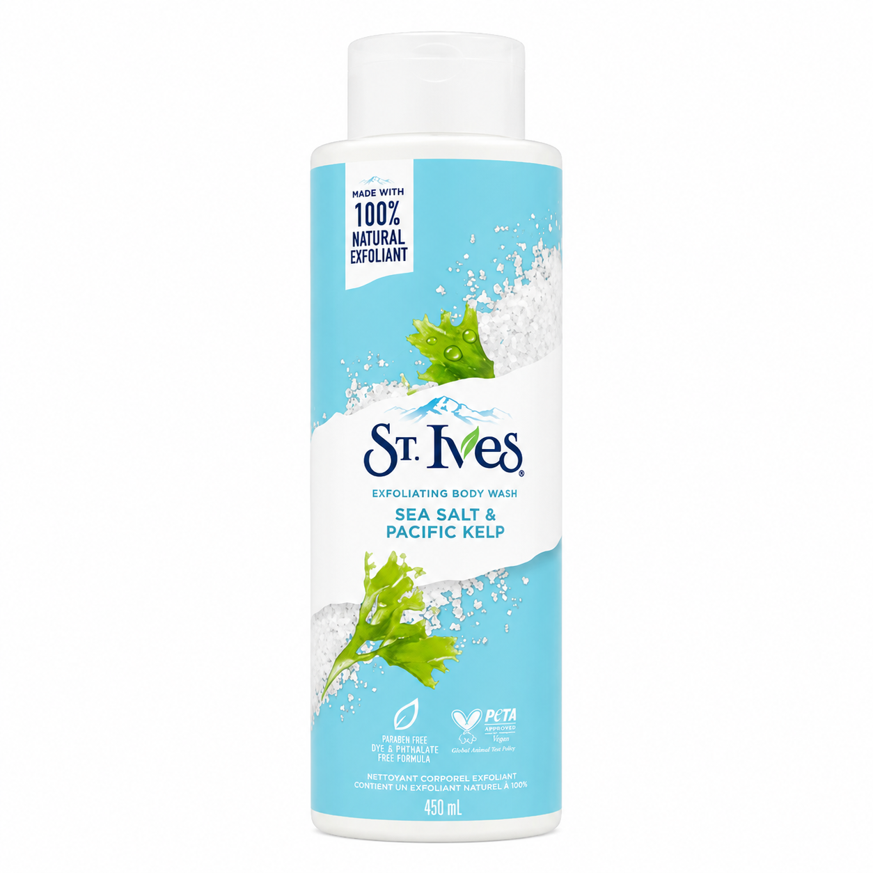 St. Ives Sea Salt & Pacific Kelp Exfoliating Body Wash 450ml