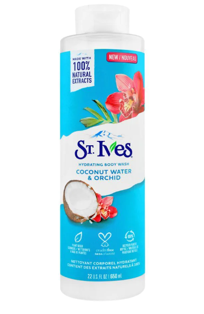 Stives Body Wash Coconut Water & Orchid 22Oz/650Ml