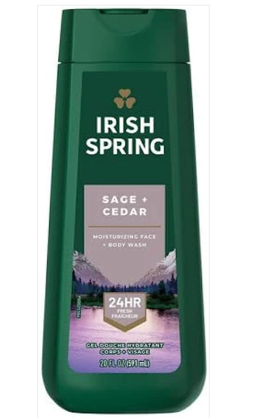 Irish Spring Body Wash Sage+Cedar 20Oz/591Ml