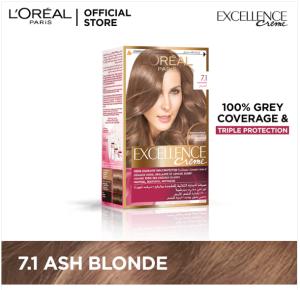 L'Oreal Paris Excellence Creme Hair Colour #7.1 Ash Blonde Hair Color