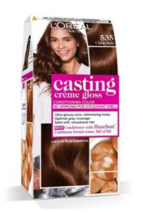 L'Oreal Paris Casting Creme Gloss - 535 Mahogany Golden Light Brown Hair Color