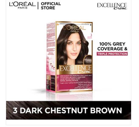 L'Oreal Paris Excellence Creme Hair Colour #3 Dark Brown