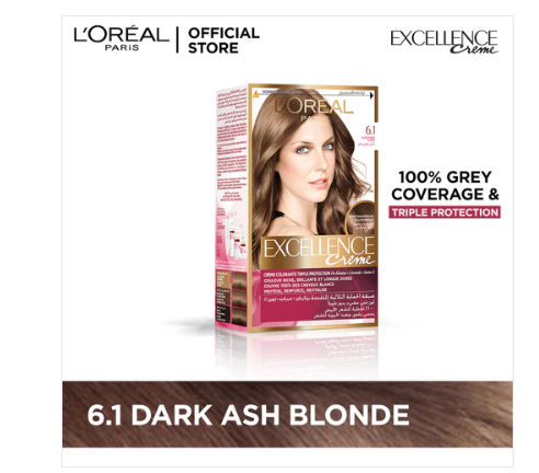 L'Oreal Paris Excellence Creme Hair Colour #6.1 Dark Ash Blond Hair Color