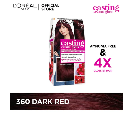 L'Oreal Casting Creme Gloss Hair Color 360 Dark Red