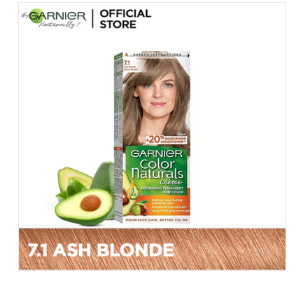 Garnier - Color Naturals Hair Colors - 7.1 Natural Ash Blonde