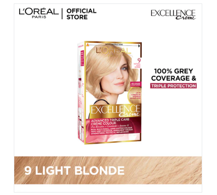 L'Oreal Paris Excellence Creme Hair Color# 9 Very Light Blond