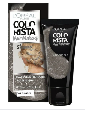 L'Oreal Colorista Hair Makeup Shimmer Silver Gold Hair Color 30 Ml