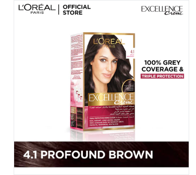 L'Oreal Paris Excellence Creme Hair Color # 4.1 Profound Brown