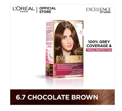 L'Oreal Paris Excellence Creme Hair Colour #6.7 Chocolate Brown