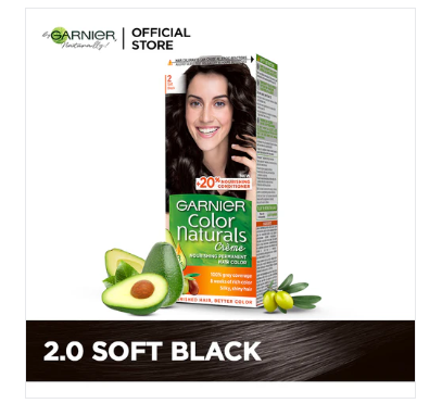 Garnier - Color Naturals Hair Colors - 2 Soft Black
