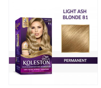 Wella Koleston - Hair Color Cream Light Ash Blonde 8/1