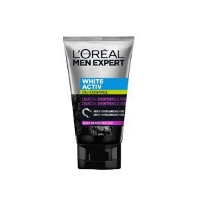 L'oréal Men White Active Charcoal Scrub 100ml