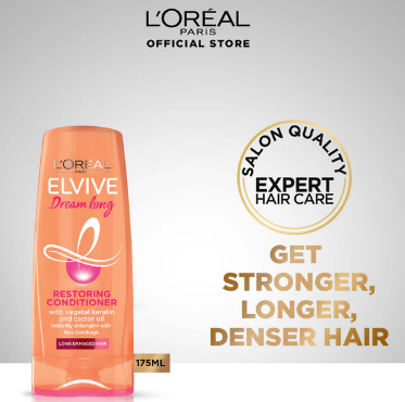 L'Oreal Paris Elvive Dream Long Conditioner 175 Ml - For Longer & Stronger Hair