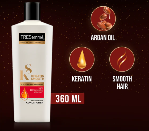 Tresemme Conditioner Keratin Smooth & Straight - 360Ml