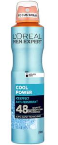 L'Oreal Men Expert 48H A/P Deodorant Spray Ice Effect Cool Power 250ml