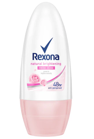 Rexona Women Deodorant Roll-On Natural Brightening Fresh Rose 50ml