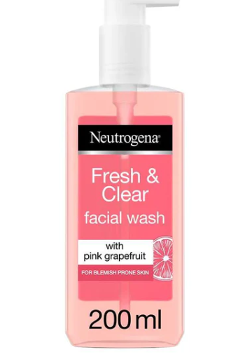 Neutrogena Facial Wash Fresh & Clear With Pink Grapefruit Pump 200M (Co)