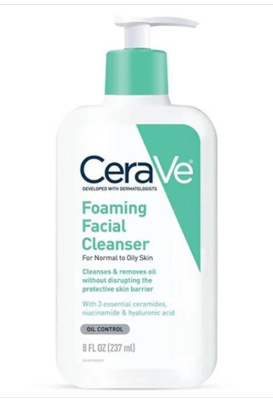 Cerave Foaming Facial Cleanser Oil Control 8Oz/237Ml