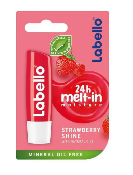 Labello Lip Balm Strawberry Shine 4.8Gm