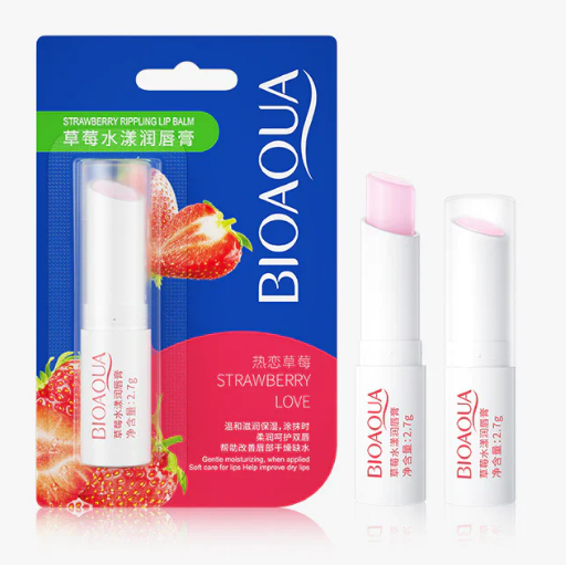 Bio Aqua Lip Balm Moisturizing Strawberry Love