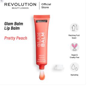 Relove By Revolution Glam Balm Lip Balm Pretty Peach