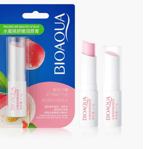 Bio Aqua Lip Balm Moisturizing Attractive Honey Peach