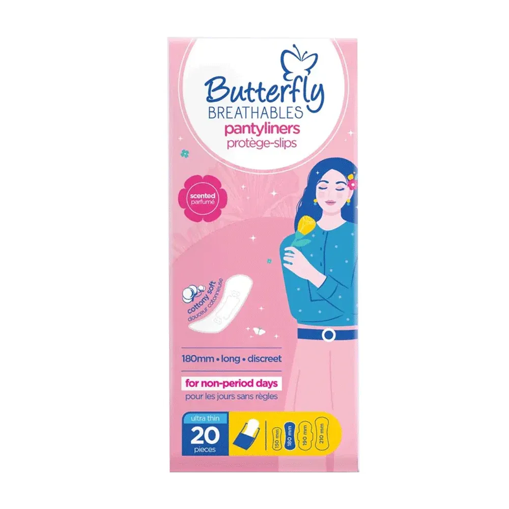 Butterfly Breathables Pantyliners Ultra Thin 20`s