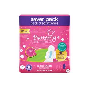Butterfly Breathables Cottony Soft Maxi Thick Extra Long 28s