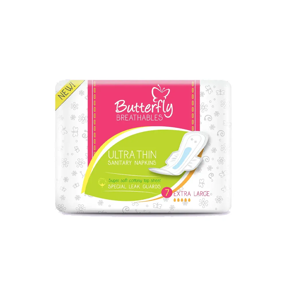 Butterfly Breathable Ultra Thin Pads 7s Xl