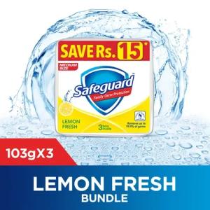 Safeguard Lemon Fresh Trio Pack 3X125 gm