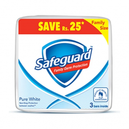Safeguard Bar Soap Pure White 3x168 gm